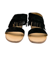 Fringe Star Sandal in Black