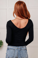 Bring in the Basics Seamless Reversible V-Neck Black