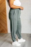 Center Seam Scuba Joggers in Ash Jade