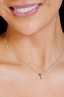 Dainty Silver Cross Necklace