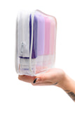 From Here to There Toiletry Travel Bottles in Lavender