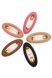 Jumbo Oval Hair Clips Set of 5