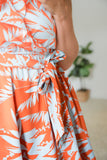Coral Palms Dress