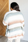 Ombre Feelings Striped Cardigan