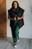 Totally Me Spaghetti Strap Jumpsuit in Dark Green