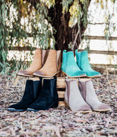 Wylie Suede Ankle Boot in Black