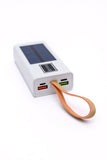 Best Life Solar Powered Portable Charger in White