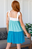 Blue Skies Tiered Dress