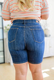 Cassidy Denim Biker Shorts