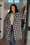 Monochromatic Moment Houndstooth Coat