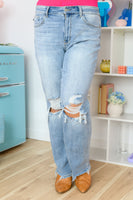 Rose Hi Rise Straight Cut Jeans