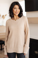 Terrifically Textured Sweater in Mocha