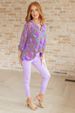 Magic Ankle Crop Skinny Pants in Lavender